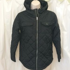 Old Navy Size L Black Jacket w hood Quilt Pattern